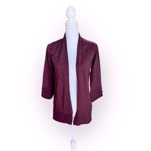 Maroon Cardigan NWOT Size Small